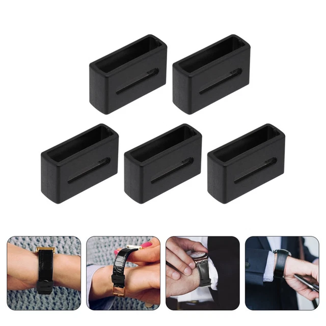 5 pz cinturino per orologio chiusura cintura ad anello supporto silicone tenditore di ricambio