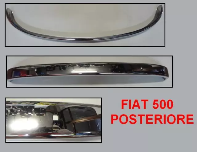 Paraurti cromato posteriore - rear bumper chrome FIAT 500