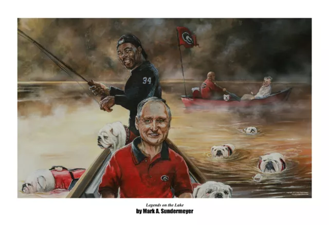 Georgia Bulldogs Football "Legends on the Lake" UGA Herschel Walker Erk Russell