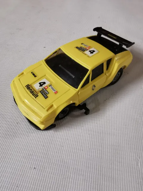 Jouef / Troby Circuit Auto Slotless Rare Alpine-Renault Jaune