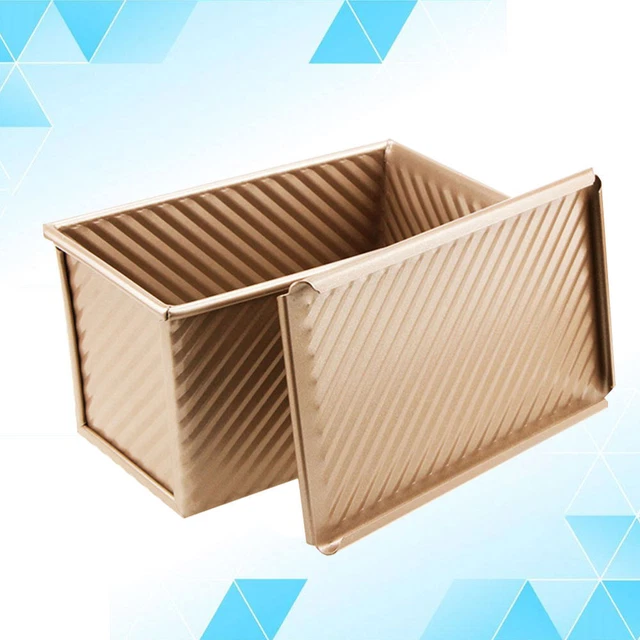 Caja de tostadas al horno pan para hornear pan pan pan sartenes de aluminio tapas cubierta de utensilios para hornear
