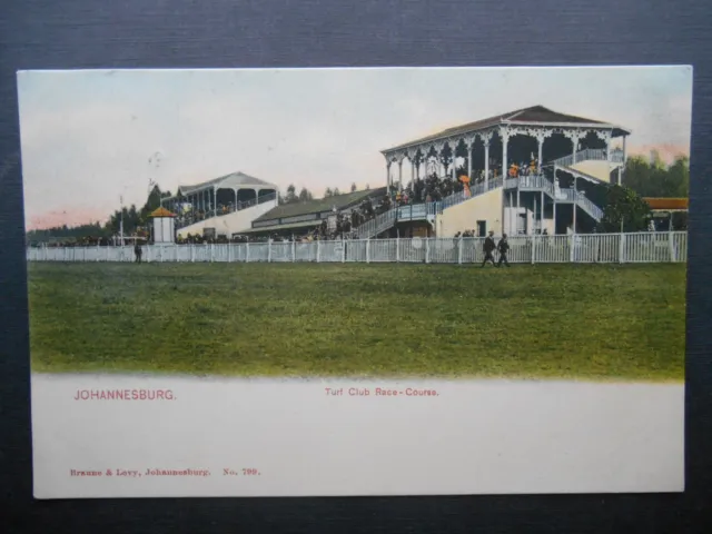 Turf Club Race Course JOHANNESBURG South Africa *Vintage* 1907 Transvaal Stamp