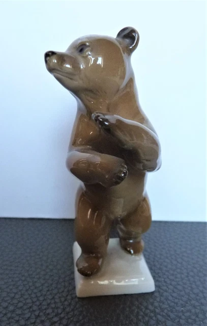 Porzellan Figur Tier Bär von. Hutschenreuther sign Granget Jugendst