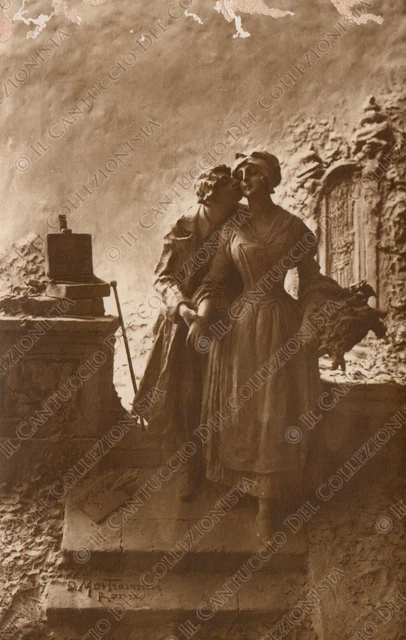 1920 Tenero Amore Fotosculture MASTROIANNI Mastrojanni Roma Cartolina