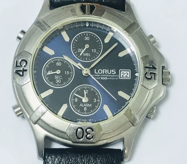 Lorus alarm cheap chronograph watch