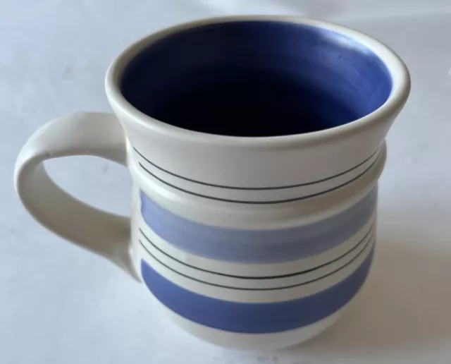 Pfaltzgraff Rio Coffee Mug Cup Blue Stripe  Copyright China Pottery