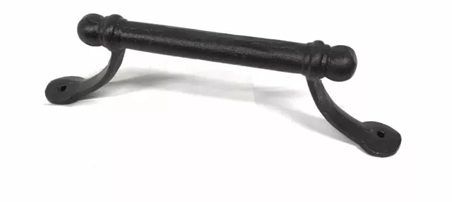 Rustic 10.5" Iron Pull Bar Door Handle Premium - Rust Medium Door Handle - Cast