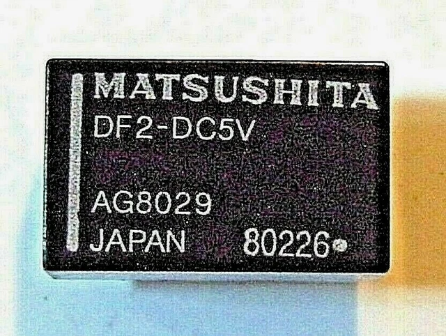 RELAY DF2-DC5V  DPDT SDS-Matsushita, bobina 5Vdc  COD. AG8029 04 ( = 4 PEZZI)
