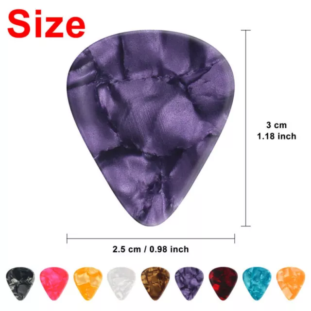 Guitar Picks Acoustic Electric Plectrums Assorted Colors Thin 0.46mm Color 3