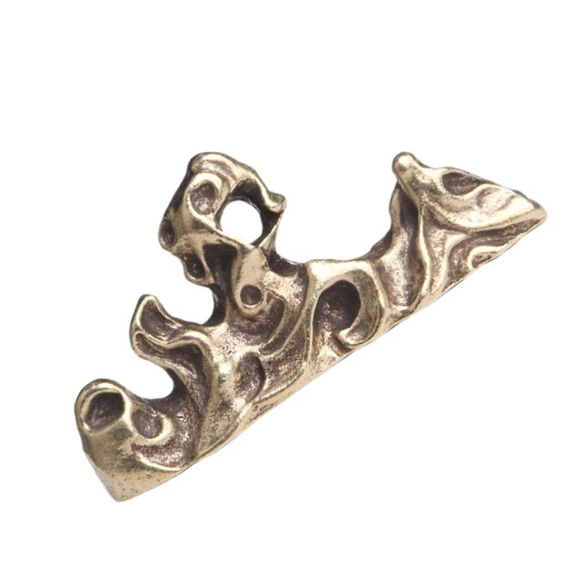Soporte para cepillos chino latón dorado