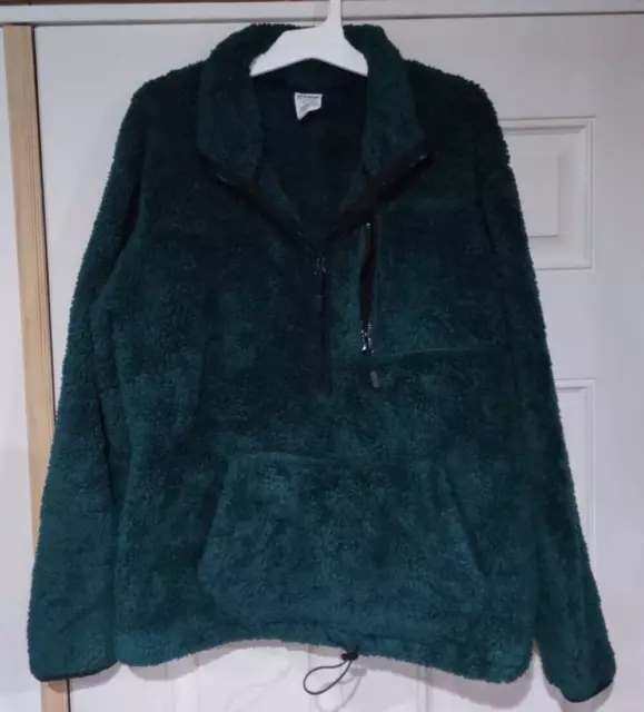 VICTORIA SECRET PINK Cozy Half Zip Teddy Sherpa Pullover Jacket