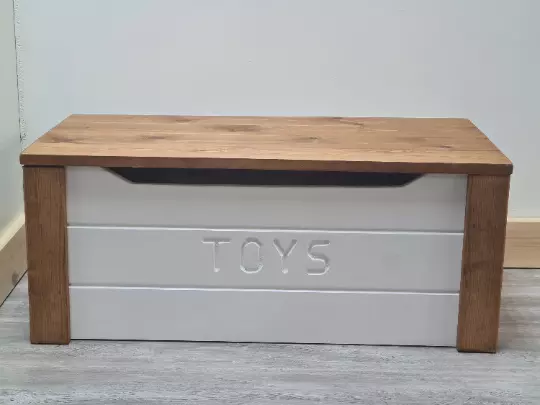 Handmade Personalised Toy Box Solid Wood