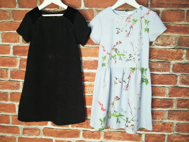 Girls Bundles Aged 9-10 Years 100% Next Pretty Dresses Denim Floral Party 140Cm