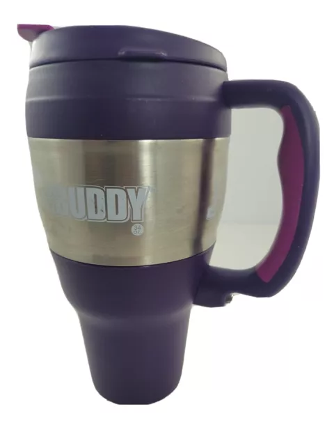 Bubba Big Buddy Insulated Thermos Travel Mug Hot Cold 34oz Tumbler Cup Purple
