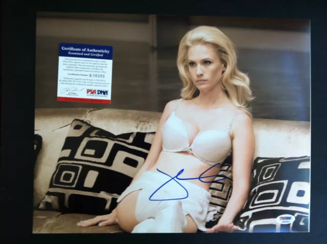 January Jones Signed 11X14 Photo Autograph Mad Men X-Men Hot Sexy Psa Dna Coa