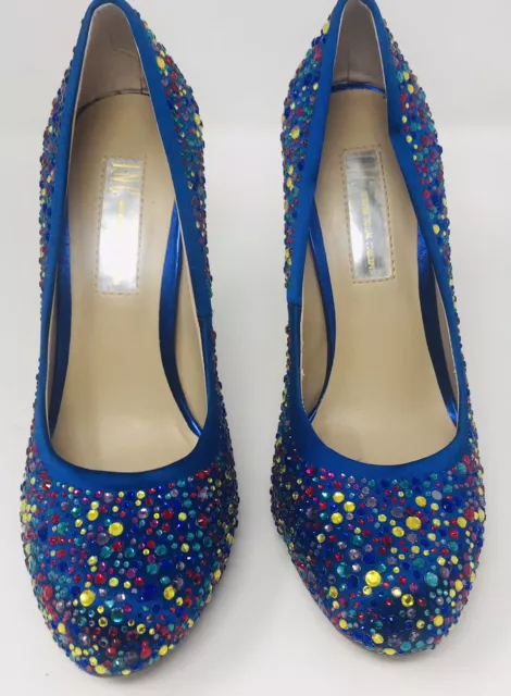 Inc International Concepts High Heels Blue Sequin Stilettos 5.5M