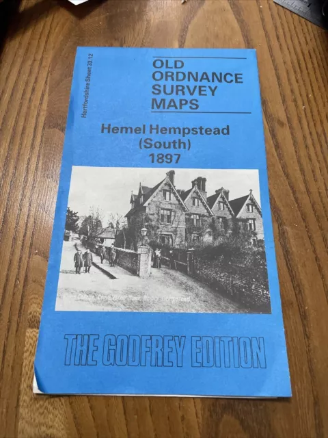 Hemel Hempstead South 1897 Godfrey Edition Old Ordnance Survey Maps