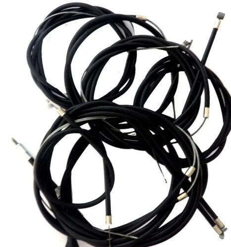 Cavo Kit Cavo Set S3 Li TV SX Gp IN Nero Nylon Foderato Per Lambretta