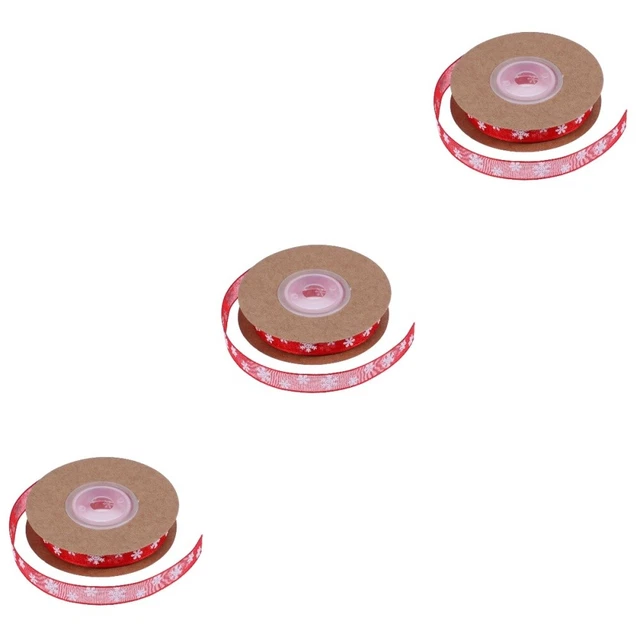 christmas tree bows 3x Weihnachten Dekor Band Verpackung Bänder Satin Band Bowkn