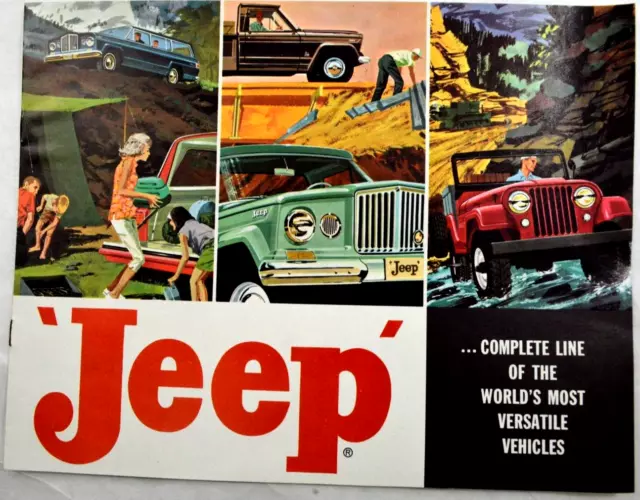 1962 Jeep Complete Line Kaiser Jeep Corp Color New Car Dealer Brochure