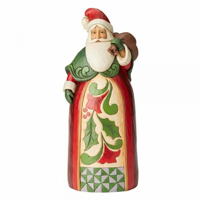 Resina Enesco Heartwood Creek Oggetto Decorativo Vittoriano Babbo Natale Multicolore 