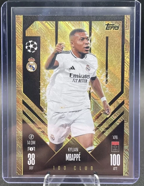 Match Attax 2024-25 Donruss #100 Kylian Mbappe France
