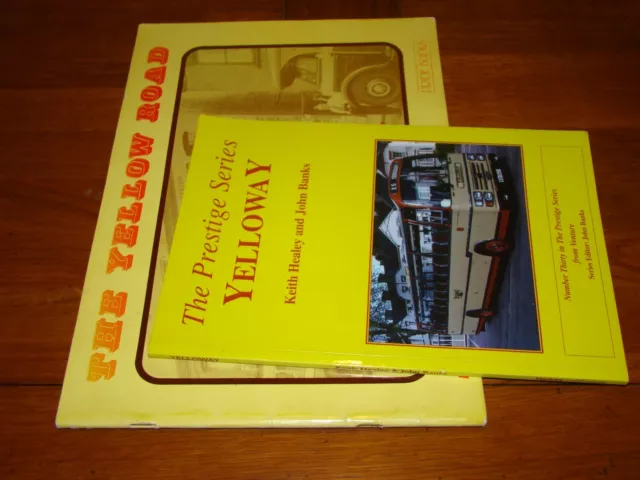 2 BOOKS - YELLOW ROAD HISTORY YELLOWAY Deegan PRESTIGE SERIES Healey - bus coach