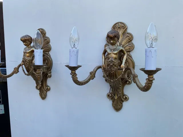 pair of wall lights vintage