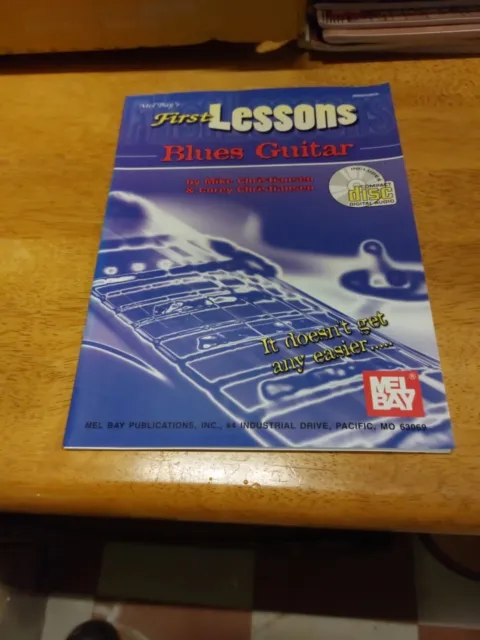 MEL BAY FIRST LESSONS BLUES GUITAR BOOK/CD SET By Corey Christiansen & Mike NEW