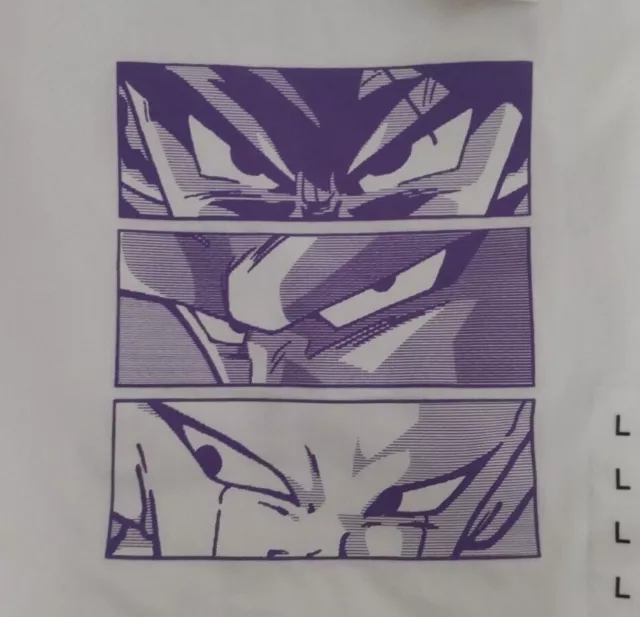 Camiseta Dragon Ball Uniqlo UT Blanca Goku Piccolo Freeza - Japón Talla L...