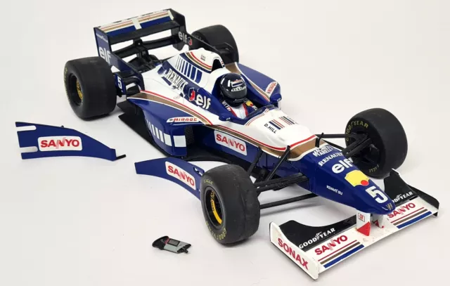 Onyx 1/18 Williams Renault FW18 F1 Damon Hill 1996 W/C FAULTY Race Car