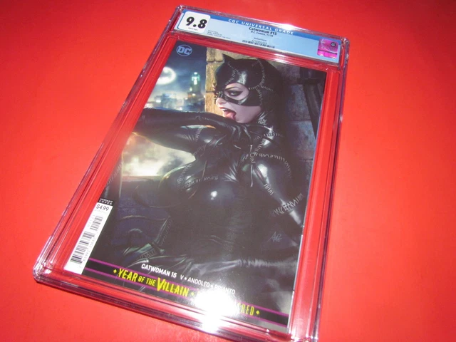 Catwoman #15 CGC 9.8 NM/MINT. Artgrem Variant..Batman Returns.. Pfeiffer