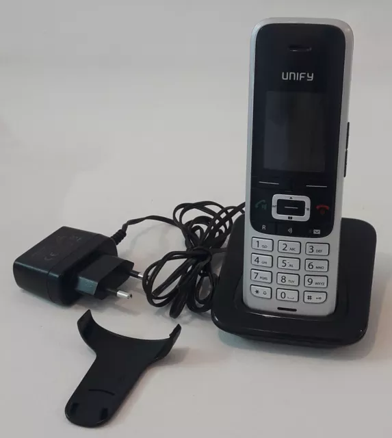 Unify OpenScape DECT Phone S5 Mobilteil mit Gürtelclip und Ladeschale