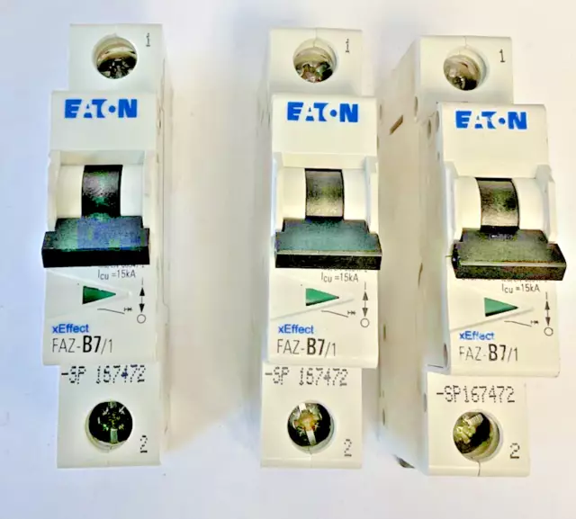 Eaton Faz-B7/1-Sp Circuit Breaker 277V 48Vdc Cat.a 1Pole***Lotof3***