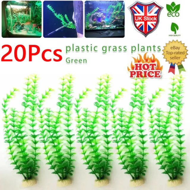 Artificial Aquatic Plants Ornament Fish Tank Plastic Water Grass Aquarium Decor