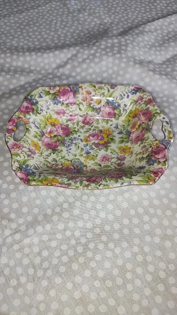 Vintage Royal Winton Grimwades Summertime Chintz Candy/Nut Dish