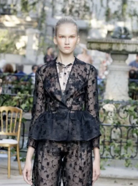 Delpozo Black Organza Jacket