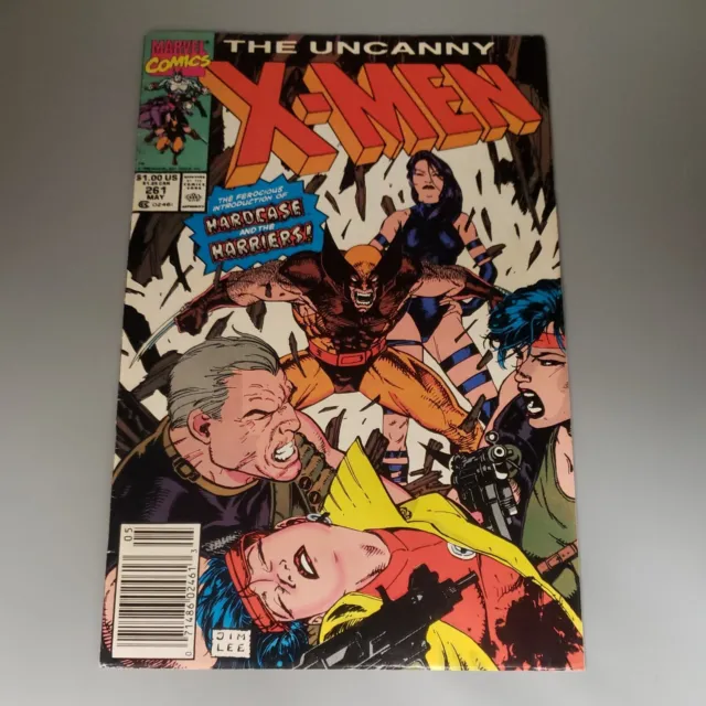 Uncanny X-Men #261 (Marvel Comics, 1990) Jim Lee, Wolverine, Hardcase