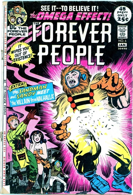 Forever People # 6 Darkseid- Kirby- 52 Pgs- High Grade Cents Dc- 1972 !