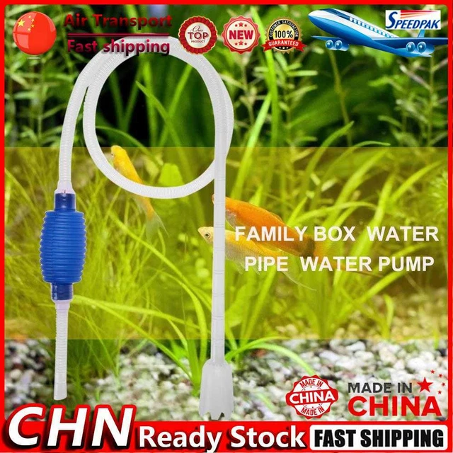 Aquarium Fish Tank Vacuum Siphon Gravel Suction Manual Cleaner Water Change Pump