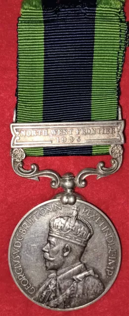India Service Medal 1908 1935 to Gunner Ram, 13 Mountain Battery, Artillery