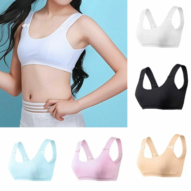 NUOVO reggiseno in cotone per ragazze scuola ritagliato posteriore reggiseno biancheria intima età 12-16 anni regalo
