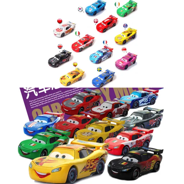 Lightning McQueen 1:55 Diecast Model Car Toys Gift Loose Disney-Pixar Cars Lot