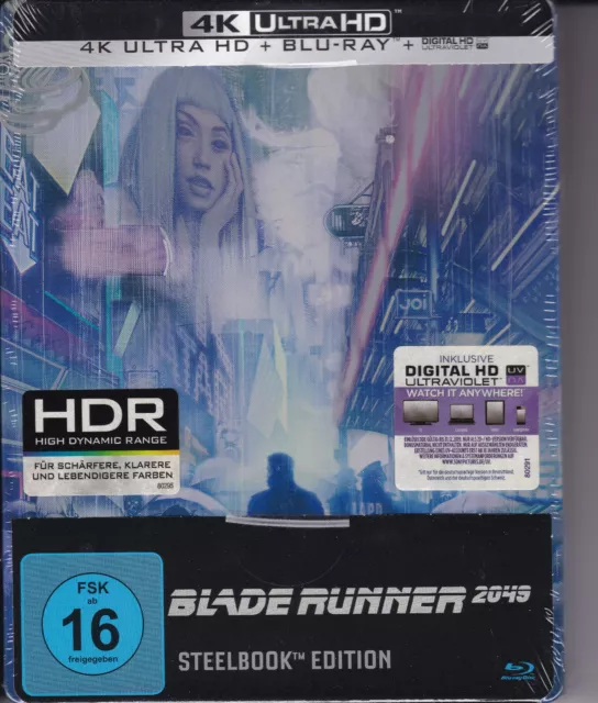 Blu-Ray + 4K UHD: Blade Runner 2049 (Ryan Gosling) *Steelbook* NEU OVP  RAR OOP