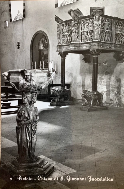 Cartolina Pistoia Chiesa San Giovanni Fuoricivitas viaggiata