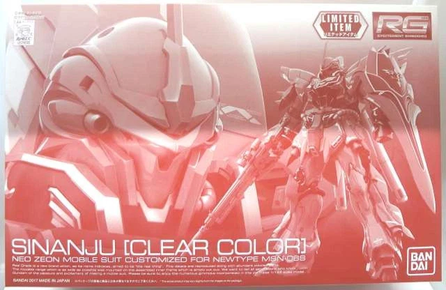 1 144 RG MSN 06S Sinanju Clear Color Model No.   Mobile Suit Gundam UC  Event