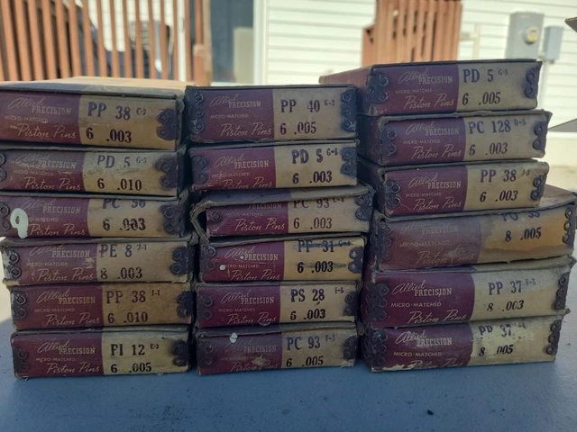 Lot Of vintage Parts Allied Precision Piston Pins Napa Lot Of vintage Parts Allied Precision Piston Pins Napa