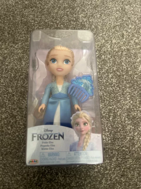 Disney Frozen Petite Elsa Doll With Outfit , Pair Of Shoes & Comb Gift For Kids