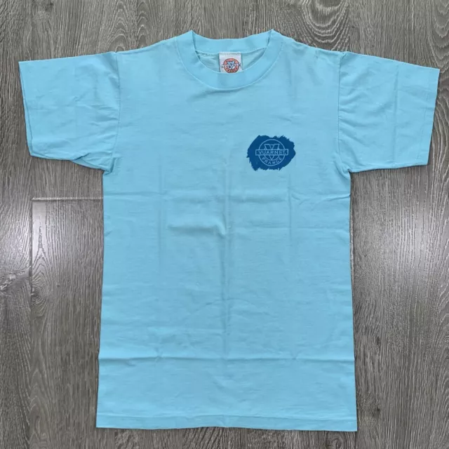 Vintage 80s VUARNET FRANCE Single Stitch T-Shirt BLUE, MEDIUM