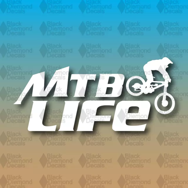 MTB LIFE Mountain Bike DH Downhill Trek Santa Cruz Giant 6" Custom Vinyl Decal